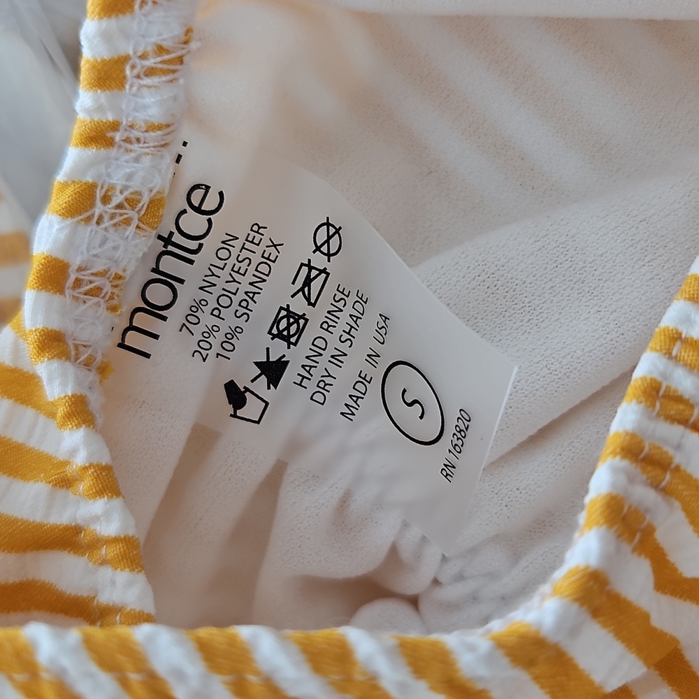 Montce Yellow Striped Bikini Set - Picture 9 of 10